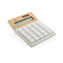 XD Collection Utah RCS calculatrice en plastique recyclé et bambou