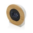 XD Collection Utah RCS horloge de bureau LCD en plastique et bambou