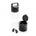 XD Xclusive Hydrate 600 ml drinking bottle with wireless earbuds