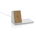 XD Xclusive Ontario recycled plastic & bamboo 3-in-1 wireless charger