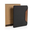 XD Xclusive Teri AWARE™ RPET and walnut A4 writing case