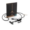 XD Xclusive Terra RCS gerecycled PET telefoon lanyard 60W oplaadkabel