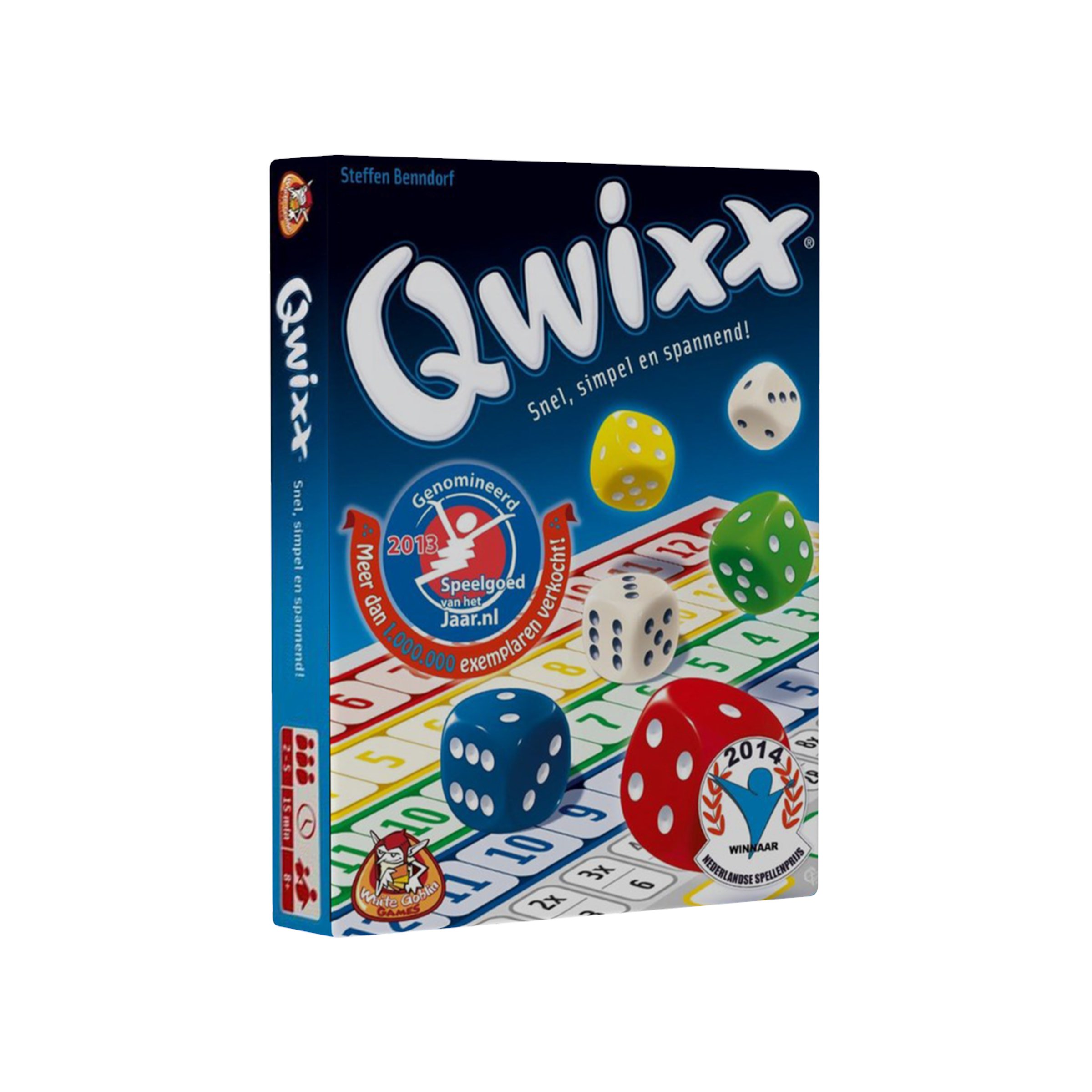 Mm Pedagogie fysiek Qwixx card game with printed packaging | PrintSimple