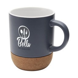 Bullet Billie 300 ml ceramic mug with cork details and matt finish