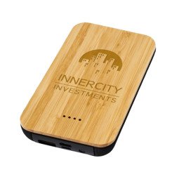 Bullet Future 6000 mAh bamboo/fabric wireless power bank