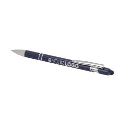 Bullet Kish ballpoint pen with silver finish, black ink