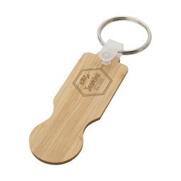 Bullet Ronan bamboo shopping cart keychain