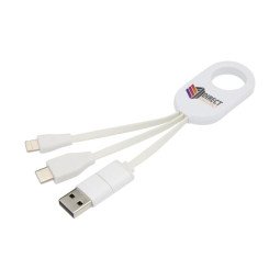 Bullet Troop 4-in-1 recycled plastic charging cable