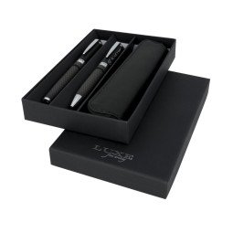 Luxe Carbon Kugelschreiber Geschenkset, schwarze Tinte