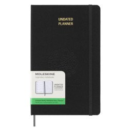 Moleskine ongedateerde weekagenda met harde kaft L