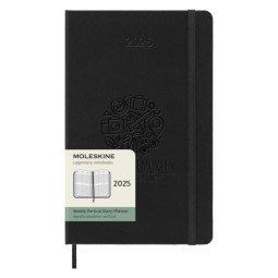 Moleskine verticale weekagenda voor 12 maanden met harde kaft L