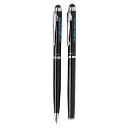 Swiss Peak Deluxe Stylus Kugelschreiber Set, blaue Tinte