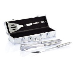 XD Collection 3 pcs barbecue set in aluminum box