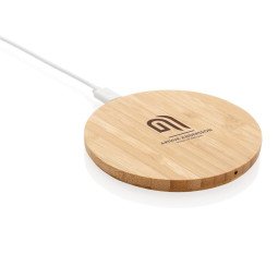 XD Collection Bamboo 5W round wireless charger