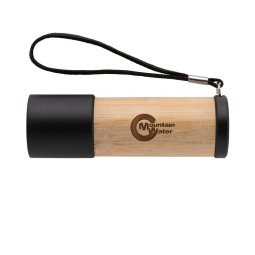 XD Collection Bamboo and RCS certfied recycled plastic flashlight