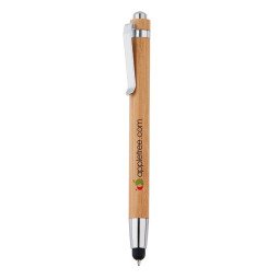 XD Collection Bambus Stylus Kugelschreiber, schwarze Tinte