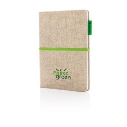 XD Collection carnet de notes A5 en coton de jute