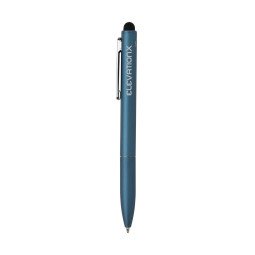 XD Collection Kymi RCS recycled aluminum pen with stylus, blue ink