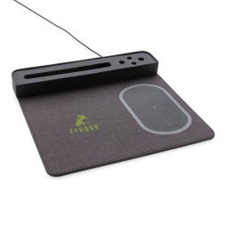 XD Xclusive Air tapis de souris avec chargeur sans fil 5W et USB