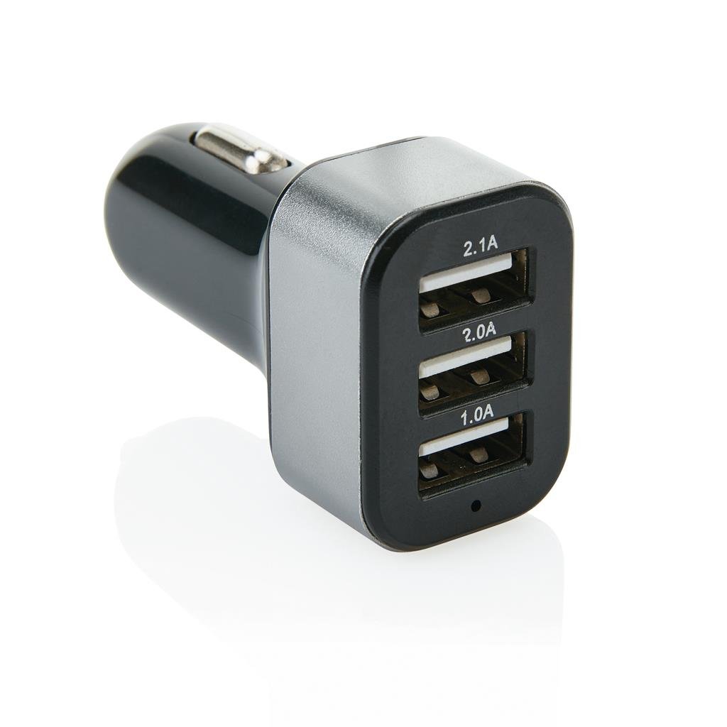 XD Collection 3.1A car charger with 3 USB | PrintSimple